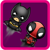 2 Hero Kid - Batman & DeadPool