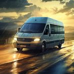 Minibus Van Driving