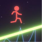 Neon Stickman Draw Runner
