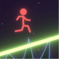 Neon Stickman Draw Runner