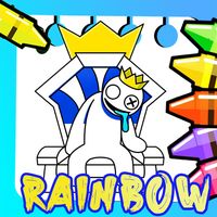rainbow friends coloring game