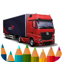 Container Trucks : Coloring
