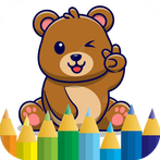 super bear - coloring book