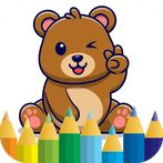super bear - coloring book