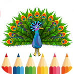 Coloring rainbow peacock