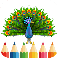 Coloring rainbow peacock