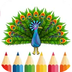 Coloring rainbow peacock