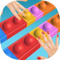 Pop It Colored Nails