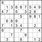 Sudoku puzzle