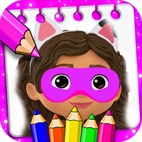 Gaby's Coloring Dollhouse Game