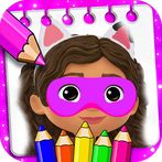 Gaby's Coloring Dollhouse Game