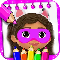 Gaby's Coloring Dollhouse Game