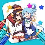 konosuba coloring  book