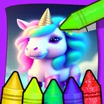 Unicorn Chibi-Coloring Game