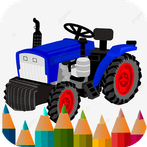tractor coloring book