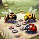 Tic Tac Toe: Bee Vs Ladybug