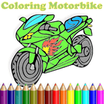 Coloring Ninja Motorcycle