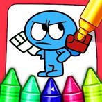 Azul Babão coloring book