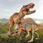 Dino Fighting vs Hungry T-rex