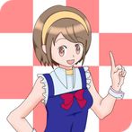 "Tambourine idol" easy-cartoon