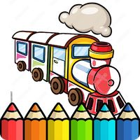 Steam Train Coloring Game