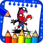 Superhero Venom coloring