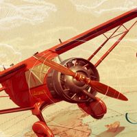 Flight Over the Atlantic