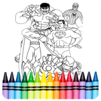 SuperHero Coloring Book Game