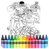 SuperHero Coloring Book Game