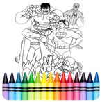 SuperHero Coloring Book Game