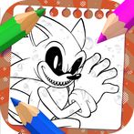 Soni Blue Coloring Hedgehog