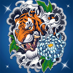 Tattoo Coloring by Number Book