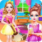 School Friends House Clean Up