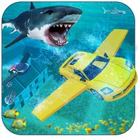 Underwater Flying Car Stunt