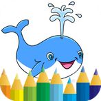 whale coloring game