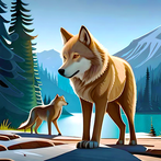 Wolf Life Wild Animals Game 3D