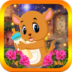 Orange Joey Kangaroo Escape