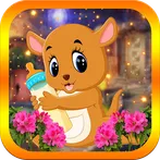 Orange Joey Kangaroo Escape