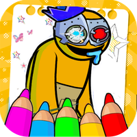 Rainbow Friends Super Coloring