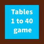 Math Table Game 1 - 40