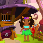 Cute Hawaiian Dancer Girl Resc