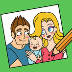 Draw Happy Baby : Puzzle Game
