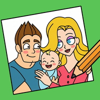 Draw Happy Baby : Puzzle Game