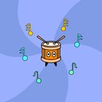 Busking Drummer