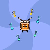 Busking Drummer