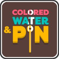 Colored Water And Pin