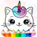 Kawaii Coloring Book Glitter
