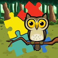 Colorful Puzzle with Cute Owl