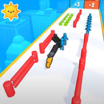 Human To Gun Run: Merge Gun 3D