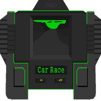 Car Race Neon Minigame 90s